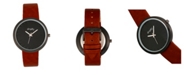 Simplify Quartz The 6000 Dark Brown Leatherette Watch 43mm